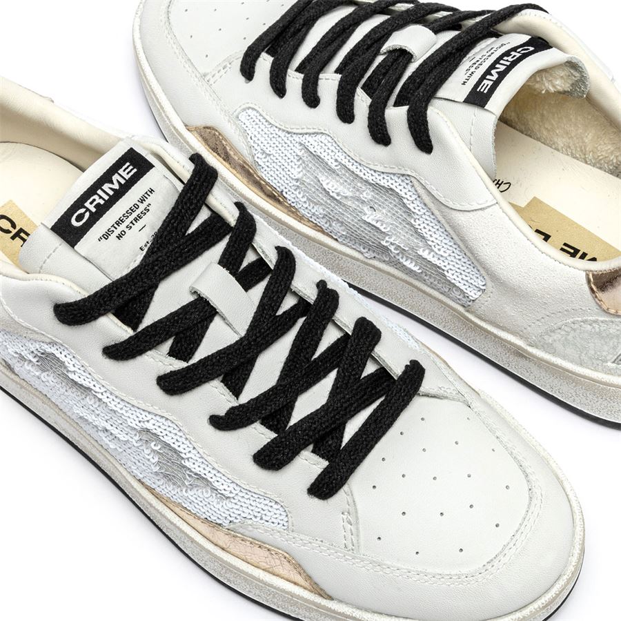 Chelsea Platinum Glow sneakers da donna Crime London | 20204PP7B10
